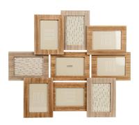 Cornice multipla 9 foto marrone 51x58 cm