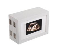 Cornice multipla in legno per neonati sicura per asilo nido cornice per foto da 15,2 cm/17,8 cm cornice pieghevole in legno