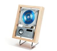 Cornice musicale da parete con Bluetooth, cornice decorativa per foto, lettore CD, include telecomando e altoparlanti, uscita 5.1, illuminazione migliorata per la decorazione della casa