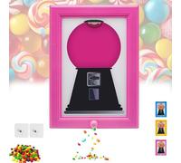 Cornice Nascosta per Caramelle, Dispenser retrò da Parete con Leva di Facile sgancio per Cucina o Ufficio Magenta