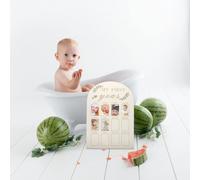 Cornice Neonata Bimba Per Foto Pietra Miliare Del Bambino Di Legno