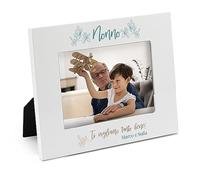 Cornice Nonno Personalizzata con Foto Inclusa. Idea Regalo, Festa dei Nonni, Compleanno, Firma la cornice con il Tuo Nome. (20 x 15 cm | ORIZZONTALE, Nonno)