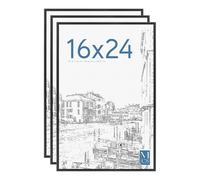 Cornice originale MCS per poster 16x24 nera leggera, da appendere alla parete, verticale e orizzontale, grande, per poster, stampe artistiche e p