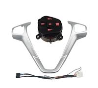 Cornice Pannello E Coprivolante Decorativo Con Pulsanti Controllo Crociera Per Fiesta MK7 MK8 Per Ecosport 2013 Interruttore di controllo della finestra(Red backlight)