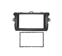 Cornice pannello Kit Montaggio Pannello Radio Per Corolla 2007 2008 2009 2010 2011 2012 2013 2 Din GPS DVD Stereo CD Dash Trim Installation Frame(Nero,178X100MM)