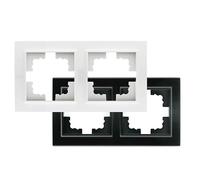 Cornice per 2 moduli EP di colore bianco, ideale per dare un tocco moderno al tuo spazio. Perfetto per ordinare e organizzare documenti o elementi decorativi. Design elegante e funzionale.