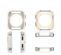 Cornice per Amazfit Bip 6, custodia protettiva in metallo per smartwatch, cover rigida di ricambio in tinta unita (Argento)