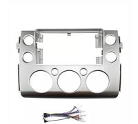 Cornice Per Autoradio Android/Lettore MP5 Da 9 Pollici Mascherina 2 DIN Per Unità Principale E Stereo Per Toyota FJ Per Cruiser 2007-2013 Mascherina Autoradio(Silver Frame Cable)