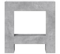 Cornice per Caminetto, Rovere Affumicato, Derivati del Legno (81x18x82 cm), Cornice Decorativa per Soggiorno/camera da Letto (Grigio cemento)