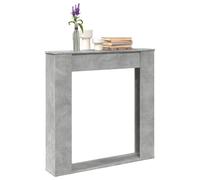 vidaXL Cornice per camino Grigio cemento 100x20x100 cm in truciolato