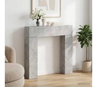 Cornice per camino Grigio Cemento 102 x 18 x 100,5 cm