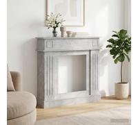 Cornice per camino Grigio Cemento 102 x 26 x 100 cm