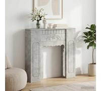 vidaXL Cornice per caminetto, 93 x 20 x 89 cm, decorazione moderna a forma di U, per soggiorno, camera da letto, corridoio, elegante copertura per camino, elemento funzionale per interni