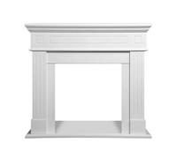Cornice per camino in legno MDF Divina Fire Cambridge 110x36x100 cm bianco Bianco