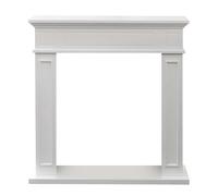 Cornice per camino in legno MDF Divina Fire Jefferson L89,5xH90,5xP28 cm bianco Bianco