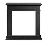 Cornice per camino in legno MDF Divina Fire Jefferson L89,5xH90,5xP28 cm nero Nero