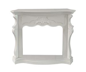 Cornice per camino in legno MDF Divina Fire Parigi L123xP39xH100 cm bianco Bianco