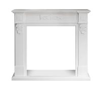 Cornice per camino in legno MDF Divina Fire Truman L121xP38xH108 cm bianco Bianco