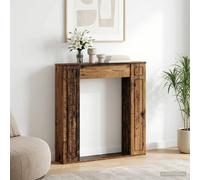 Cornice per camino Legno antico 100 x 20 x 100 cm