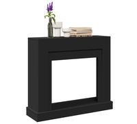 vidaXL Cornice per camino nera 100x30x87,5 cm in truciolato