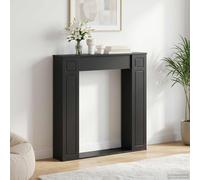 vidaXL Cornice per caminetto, 100 x 20 x 100 cm, in legno di ingegneria, per camino, moderno, rettangolare, decorazione elegante, installazione semplice, per soggiorno, camera da letto, corridoio
