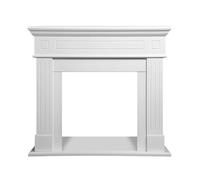 Cornice per camino in legno MDF Divina Fire Cambridge 110x36x100 cm bianco Bianco