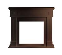 Cornice per camino rivestimento in legno L110xP36xH100 Cambridge Noce