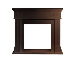 Cornice per camino rivestimento in legno L110xP36xH100 Cambridge Noce