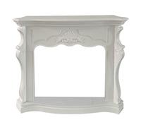 Cornice per camino rivestimento in legno L123xP39xH100 Parigi Bianco