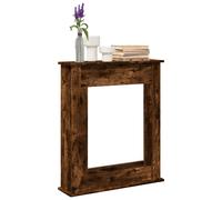 vidaXL Cornice per Camino Rovere Fumo 75x20x87,5 cm in Truciolato, Cornice per caminetto, Struttura per Camino, Decorazione Camino, Telaio per Camino