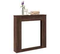 vidaXL Haardombouw 100x20x100 cm bewerkt hout bruin eikenkleurig
