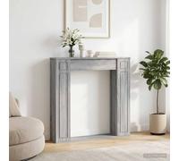 Cornice per camino Sonoma grigio 100 x 20 x 100 cm