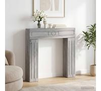 Cornice per camino Sonoma grigio 102 x 18 x 100,5 cm