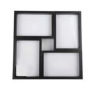 Cornice per collage da parete per 4 immagini, facile da cambiare, design elegante compatibile con vari stili di interni (nero)