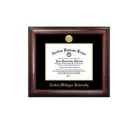 Cornice per diploma in rilievo dorato della Central Michigan University
