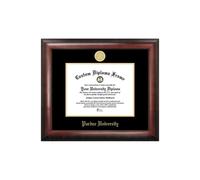 Cornice per diploma in rilievo dorato della Purdue University