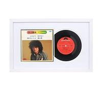 Cornice per dischi in vinile da 17,8 cm per parete 7 "Jukebox con doppi tappetini, display dischi LP da 7" e copertina 7 x 7", cornice per album musicale da 7 pollici (UX22W1016WW)