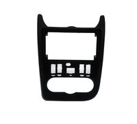 Cornice per fascia radio Per Renault Per Logan Per Sandero Per Dacia Per Duster 2 Din Autoradio Faccia Telaio Adattatore Pannello Cd Cruscotto Trim Fascetta(Cornice nera)