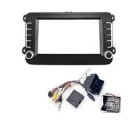 Cornice per fascia radio Per Seat Per Alhambra Per Altea XL Per Leon Mk2 Per Toledo 2Din Auto Radio Fasia Telaio Adattatore Cruscotto Pannello(Frame cable canbus A)