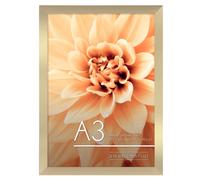 Cornice per foto Americanflat A3 in oro - Legno ingegnerizzato con Shatter-R