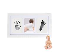 Cornice per foto con impronta di bambino, kit per impronte di mani e impronte di bambini | Kit di stampi per stampa a mano con cornici per foto della scuola materna,Kit di decorazioni per ricordi di i