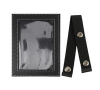 Cornice per foto con visiera, in pelle PU, perfetta per la festa del papà per papà, nonno, cornice decorativa per auto