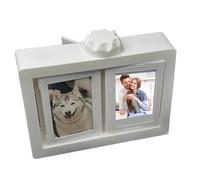 Cornice per foto, cornice per foto, cornice per foto girevole, manovella a 360 gradi, 12 porta carte, decorazione da tavolo per la festa del papà, camera da letto, soggiorno, coppia, amici, famiglia