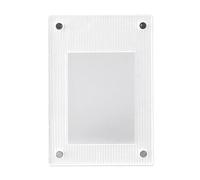 Cornice per Foto da 3 Pollici, Cornice Universale per Poster da Parete, Cornice Magnetica in Acrilico Trasparente, Display Verticale o Orizzontale (Trasparente (motivo a onde))