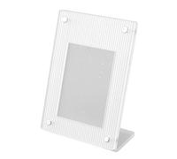 Cornice per Foto da 7,6 Cm, Cornice per Foto in Acrilico Trasparente Universale, Magnete Integrato, Mini Portafoto Decorativo per Foto di Biglietti per Film (Trasparente (motivo