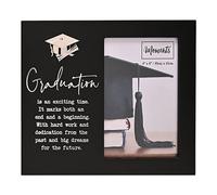 Cornice Per Foto Di Laurea Nera 4' X 6' Con Cappello 3D E Pergamena