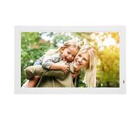 Cornice per Foto Digitale 21,5'', Cornice per Foto Digitale con Schermo LED HD 1080P, Cornice per Foto Elettronica Supporto Video/anteprima Immagine/MP3/orologio (Spina UE)