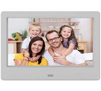 Cornice per foto digitale 7 pollici IPS HD Schermo di visualizzazione Anteprima dell'immagine Calendario video Orologio Supporto USB e scheda SD Telecomando festival, Miglior regalo per il tuo Natal