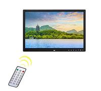 Cornice per foto digitale con pulsante frontale a sfioramento da 17 pollici Album fotografico elettronico Ricevitore per telecomando a infrarossi HDMI HD Cornice digitale bianca nera