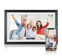 Cornice per Foto Digitale, Cornice Digitale WiFi Touch Screen HD da 15,6 Pollici, Cornice per Foto Smart Cloud Ruotabile Condividi Foto e Video da Remoto per gli Amici di (Spina